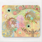 Boheemse  kunst unieke hippie pastel whimsica muismat (Voorkant)