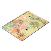 Boheemse kunst unieke hippie pastel whimsica notitieboek (Linkerzijde)