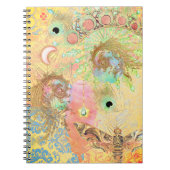 Boheemse kunst unieke hippie pastel whimsica notitieboek (Voorkant)