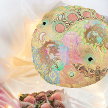 Boheemse kunst unieke hippie pastel whimsica