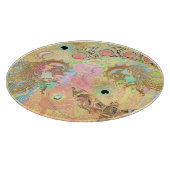 Boheemse kunst unieke hippie pastel whimsica snijplank (Hoek)