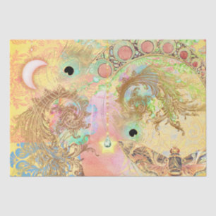 Boheemse kunst unieke hippie pastel whimsica tissuepapier
