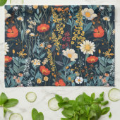 Boheemse lente bloemenprint theedoek (Gevouwen)