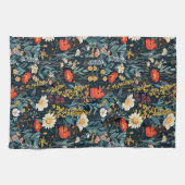 Boheemse lente bloemenprint theedoek (Horizontaal)