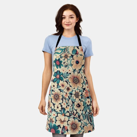 Boheemse lentebloem schort (Gedragen)