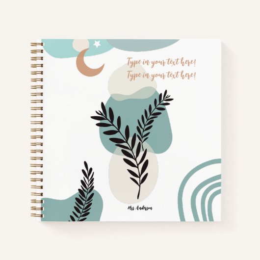 Boheemse leraar waardering Modern gebruik Notitieboek (Voorkant)