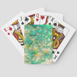 Boheemse Levendige Trippy Fractale Abstracte Spira Pokerkaarten