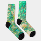 Boheemse levendige trippy fractale abstracte spira sokken (Rechts)