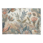 Boheemse mix van blauwgroen, magenta, paarse op cr kussensloop (Voorkant)