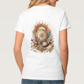 Boheemse mix van kleuren, bloemen en decorthema's t-shirt (Achterkant)