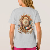 Boheemse mix van kleuren, bloemen en decorthema's t-shirt (Achterkant)