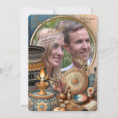 Boheemse mix van kleuren en decor thema kaart (Voorkant)