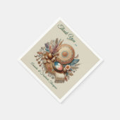 Boheemse mix van kleuren en decor thema servet (Hoek)