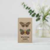 Boheemse mot Wildflowers Esthetician Beauty Salon Visitekaartje (Staand voorkant)