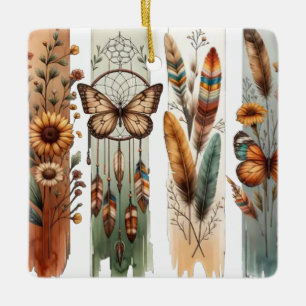 Boheemse Natuur Art Panel Keramisch Ornament