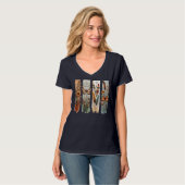 Boheemse Natuur Art Panel T-shirt (Voorkant volledig)