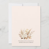 Boheemse Neutrale Pampas Grass doop doop doop Kaart (Achterkant)