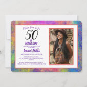 Boheemse nevel Art 50 en fantastische verjaardag Kaart (Voorkant)