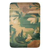 Boheemse Ontsnapping: betoverende botanische Badmat (Voorkant Verticaal)