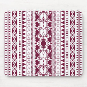 Boheemse Ornament 30122020 Donkerrood Muismat