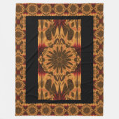 Boheemse paardenbloem bloemblaadjes 1 bloempatroon fleece deken (Voorkant)