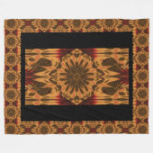 Boheemse paardenbloem bloemblaadjes 1 bloempatroon fleece deken (Voorkant (Horizontaal))