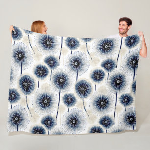 Boheemse paardenbloemen fleece deken