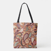 Boheemse Paisley Tote Bag (Achterkant)