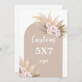 Boheemse Pampagras bord Kaart (Voorkant / Achterkant)