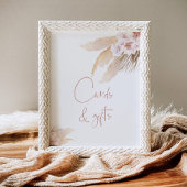 Boheemse pampas gras Kaarten en geschenken Poster