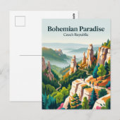 Boheemse Paradijs Tsjechië Briefkaart (Voorkant / Achterkant)