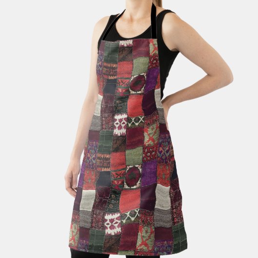 Boheemse Patchwork All-Over Print Schort (Insitu)