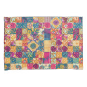 Boheemse Patchwork Tegel Design Kussensloop (Voorkant-Rechts)