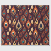 Boheemse Pauw Veren Geschenken voor Natuur Lovers Cadeaupapier (Vlak)