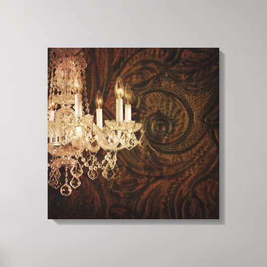 Boheemse primitieve Westerne land kroonluchter Canvas Afdruk (Voorkant)