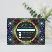 Boheemse prinses  Bat Mitswa RSVP-kaart Kaart (Staand voorkant)