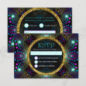 Boheemse prinses  Bat Mitswa RSVP-kaart Kaart (Voorkant / Achterkant)