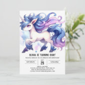 Boheemse Printable Horse Birthday Kaart (Staand voorkant)