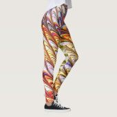 Boheemse psychedelische kleurrijke golven Abstract Leggings (Rechts)