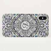 Boheemse rapsodie ingewikkeld floraal monogram Case-Mate iPhone case (Achterkant (horizontaal))
