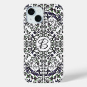 Boheemse rapsodie ingewikkeld floraal monogram Case-Mate iPhone case (Achterkant)