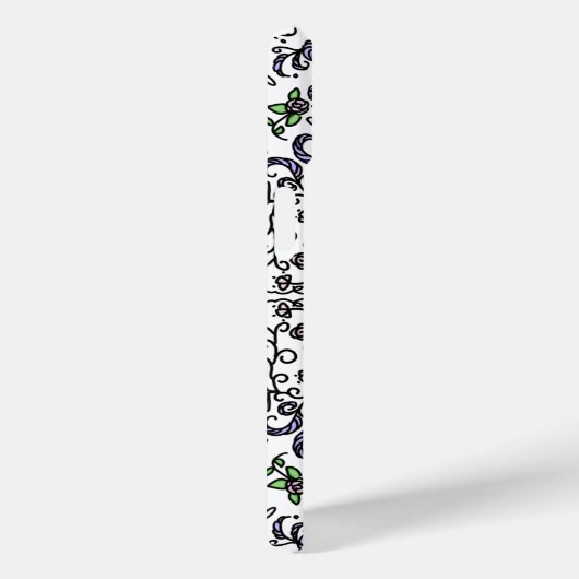 Boheemse rapsodie ingewikkeld floraal monogram Case-Mate iPhone case (Achterkant / Rechts)