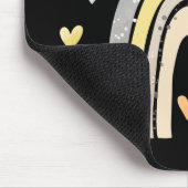 Boheemse Regenboog & Bumblebee Monogram Muismat (Hoek)