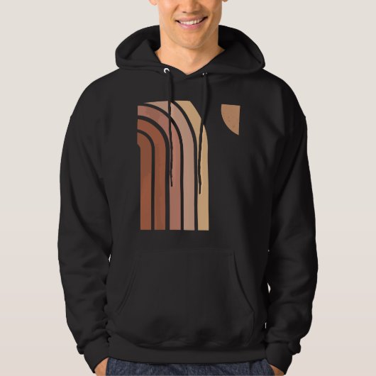Boheemse Regenboog Kunst Abstract Hoodie (Voorkant)