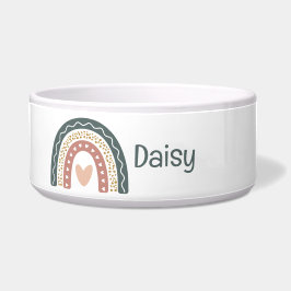 Boheemse Regenboog Monogram Voerbak voor Huisdiere Voerbakje