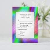 Boheemse Regenboog RSVP met hoofdgerechten (Staand voorkant)