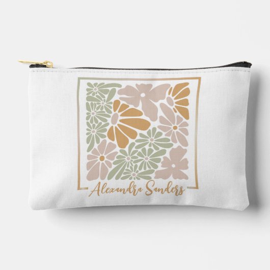 Boheemse Retro Groovy Bloemen Etui (Voorkant)