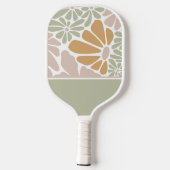 Boheemse Retro Groovy Bloemen Pickleball Paddle (Achterkant)