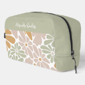 Boheemse Retro Groovy Bloemen Toilettasje (Rechterhoek)