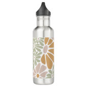 Boheemse Retro Groovy Bloemen Waterfles (Links)